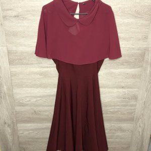 GownTown 2XL Maroon 19502 Cloak 2 Piece Dress New